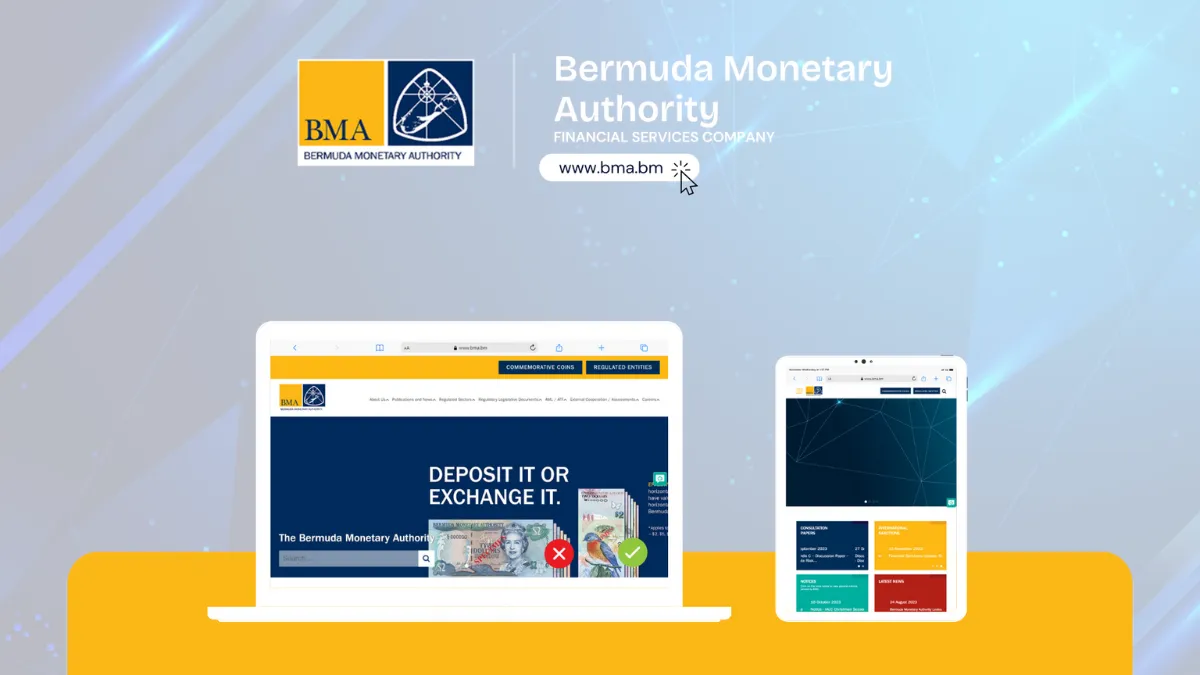 Bermuda Monetary Authority website by Jay Mehta