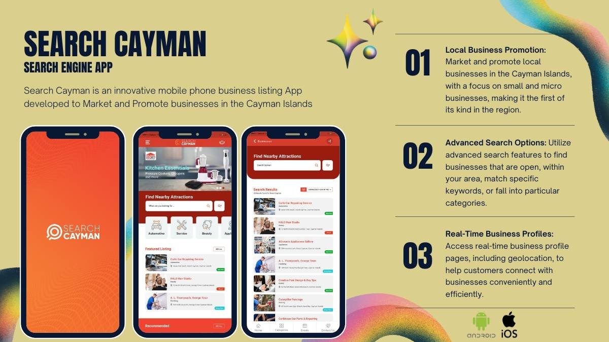 Search Cayman app for finding local services