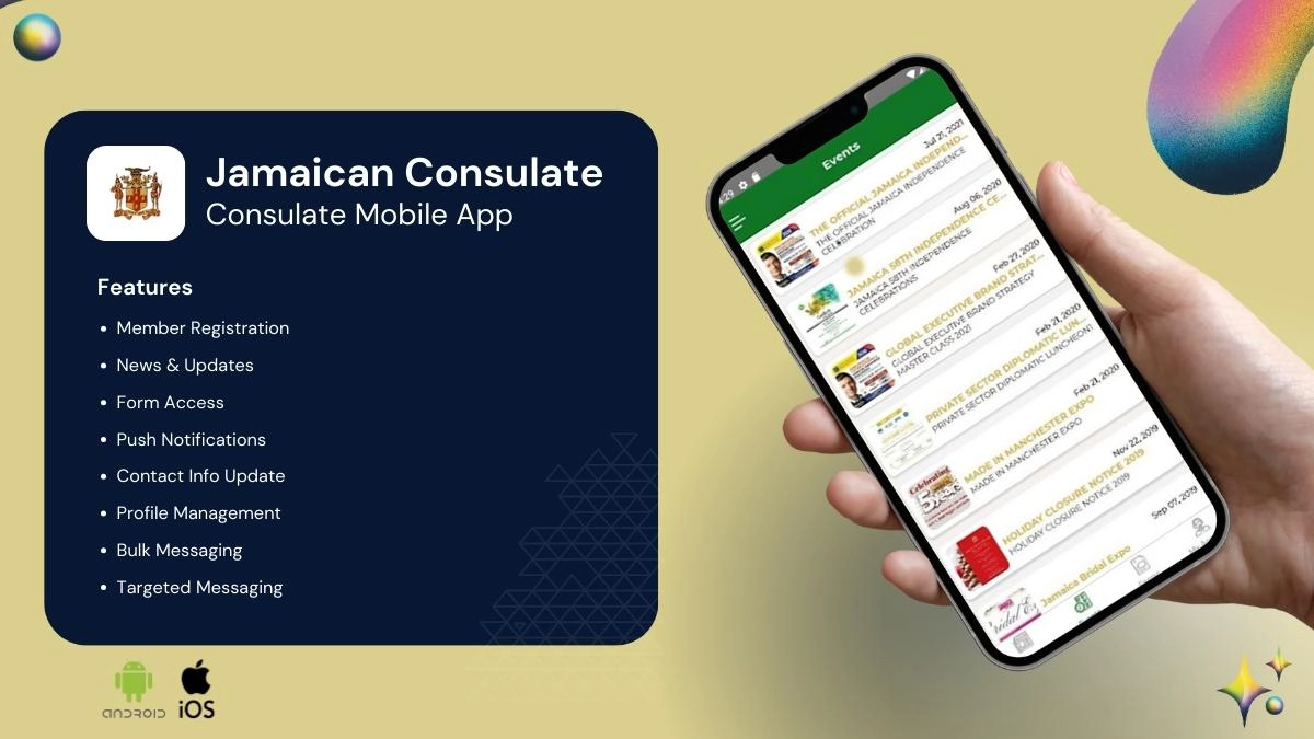 Jamaican Consulate mobile app for government services