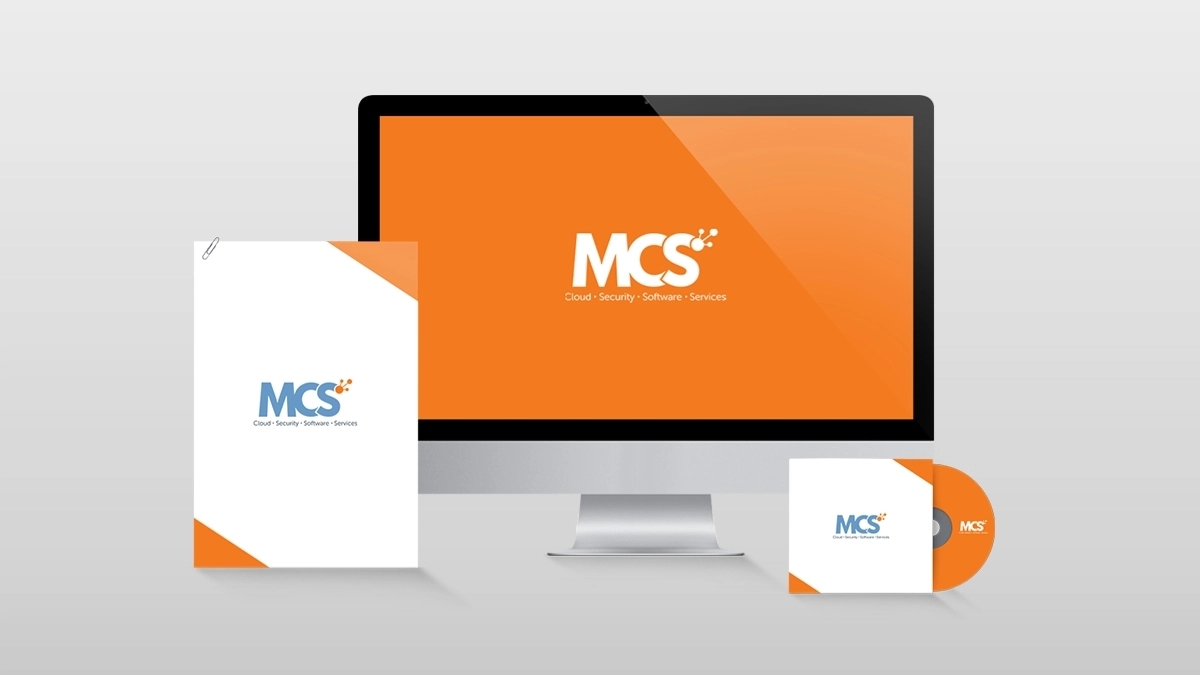 MCS tech branding, Tech startup agency logo
