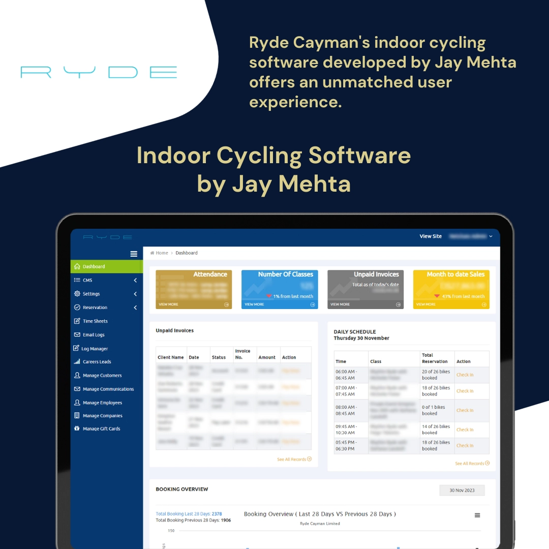 Ryde Cayman cycling software