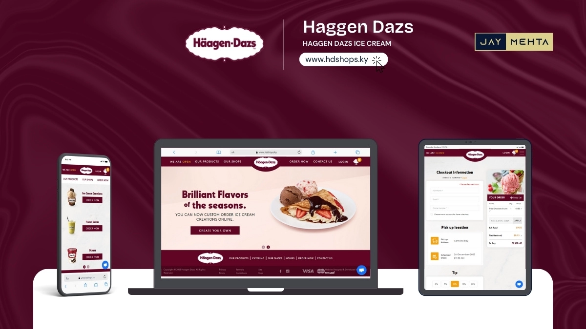 Haggen Dazs online ice cream shop