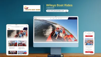 Website Design & Development Wiley’s Boat Rides website design – Columbia River adventure tours in Wenatchee, WA