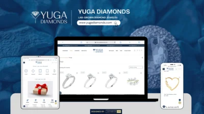Website Design & Development Yuga Diamonds website design – Custom Lab-Grown Diamond Jewelry