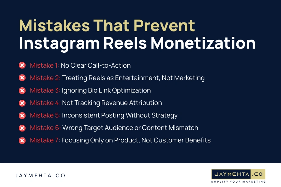 How Small Businesses Actually Make Money From Instagram Reels (No Influencer Deals Needed) Mistakes That Prevent Instagram Reels Monetization