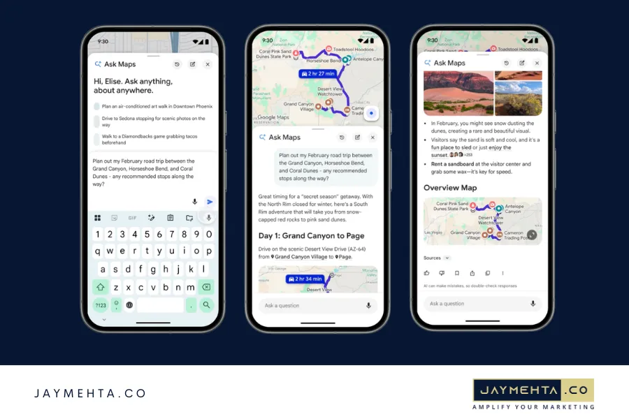 Google Maps Ask AI Mode: What Businesses Must Know Google Maps Ask AI Mode Capabilities