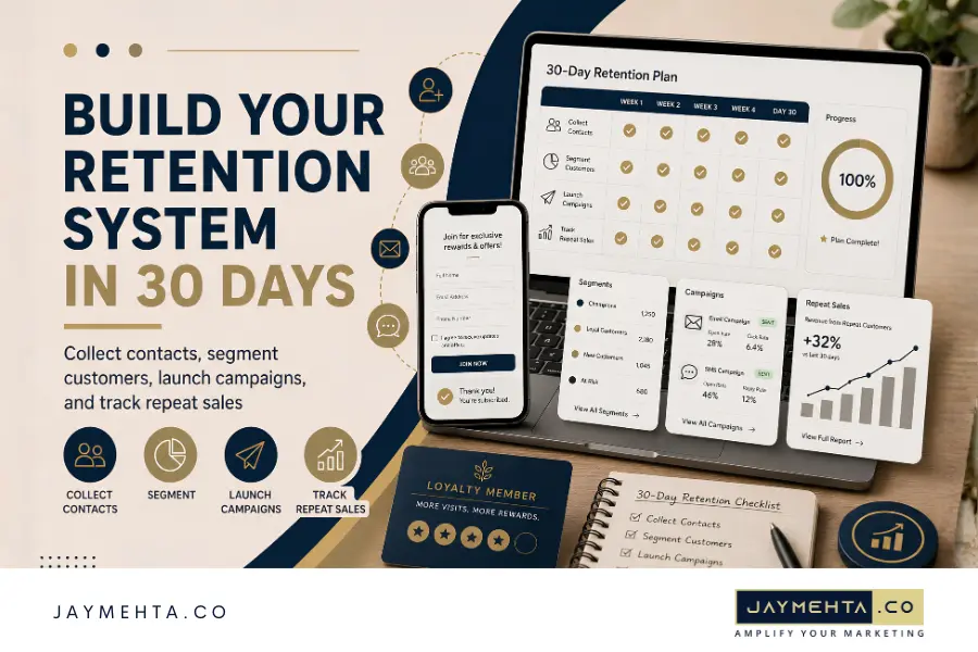 First-Party Data Marketing for Small Businesses: How Email, SMS, and Loyalty Programs Bring Customers Back 30 Day First-Party Data Marketing Plan for Small Businesses