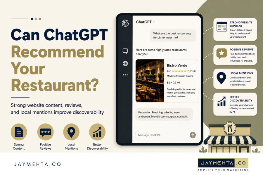 Restaurant AI Search Marketing: How to Get Found on Google, ChatGPT, Gemini, and “Best Near Me” Searches in 2026 Restaurant Visibility in ChatGPT Search and AI Powered Recommendations